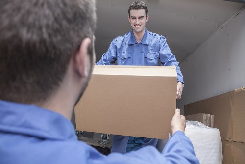 Removal team planning a house move in Swiss Cottage