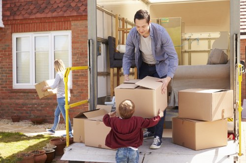 Local team collecting bedroom furniture from a flat in Swiss Cottage