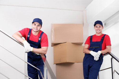 Commercial removal team planning a business relocation in Swiss Cottage