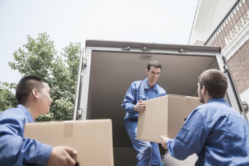 Safe unloading and furniture placement after a Swiss Cottage move